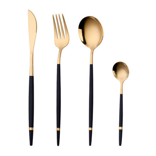 Portuguese Tableware Set With Large Spoon, Large Fork And Tea Spoon