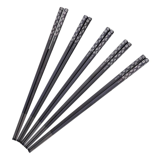 Stainless Steel Cherry Black Chopsticks